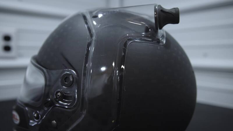 Racing car helmets